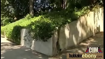 Group ebony blowjob and fucking ending with facial cumshot 9