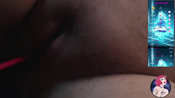 Slutty horny bbw playing with big tits and soft pink pussy