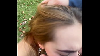 Cum hungry hore stopped me in the forest