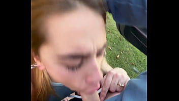 Cum hungry hore stopped me in the forest