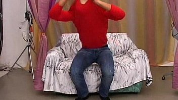 This slut sucks cock