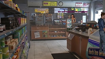 The cashier suddenly got a facial she didn't expect it 3d hentai kink maker