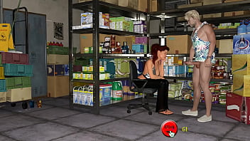 The cashier suddenly got a facial she didn't expect it 3d hentai kink maker