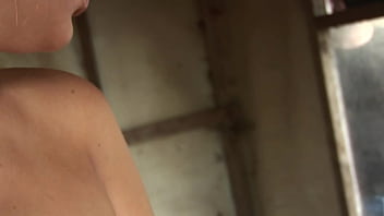 Brunette milf threesome in a forest