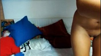 Brunette with perfect tits dances in her camshow