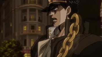 Jotaro socando o grosso
