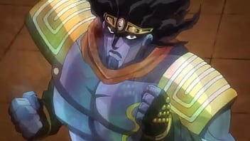 Jotaro socando o grosso