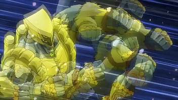 Jotaro socando o grosso