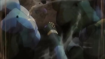 Jotaro socando o grosso