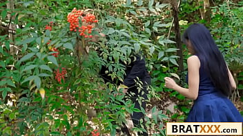 Petite asian beauty devours big dick and slammed hard