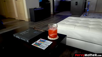 Lustful sinner stepmom waited for her stepson's big cock