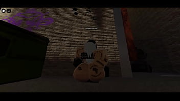 Fucked whore in alley