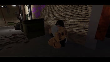 Fucked whore in alley