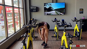 Fit babe teases at the gym and gets fucked twice at home Fit babe teases at the gym and gets fucked twice at home