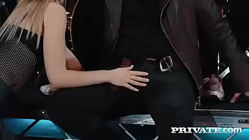 Six hungry mouths suck on a stallion