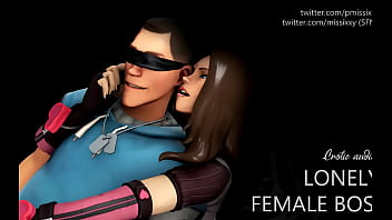 Your female boss wants you to spend some fun time with her voice only