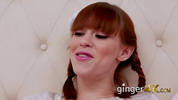 Petite babe banged huge cock