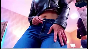 Beautiful women dancing in leather