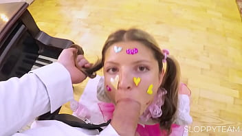 Petite ballet dancer ⋆。‧ ̊ ɞ ̊。⋆ student with tutu ̊ punished by her teacher bondage bdsm️