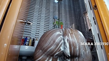 Shower time with fat onion booty milf full video on red mara exotic