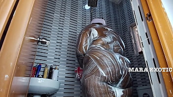 Shower time with fat onion booty milf full video on red mara exotic