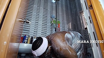 Shower time with fat onion booty milf full video on red mara exotic