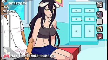 Albedo getting fucked and filled with cum in different positions hentai