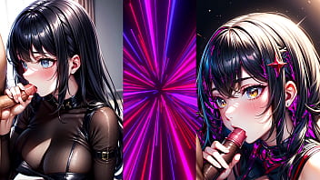 Pixai artwork rendered blowjobs