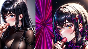 Pixai artwork rendered blowjobs