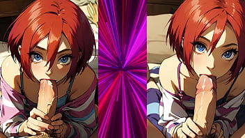 Pixai artwork rendered blowjobs