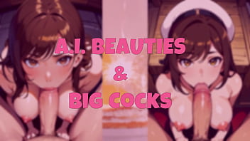 Pixai artwork rendered blowjobs