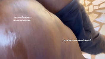 We had to fuck behind his house because his wife was in his room sweetqueen2