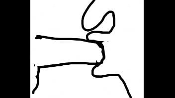 Increíble mamada de mujer de dibujo a pene de dibujo