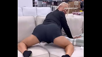 Testing out the furniture do you like the couch