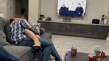 Brunette and blonde slut wives getting blacked by basketball players as their cuck hubbies film and watch