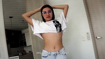 Ebony latina stepdaughter pounded hard and stretched by her bwc american stepdad