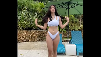 Asian ex wife flexing