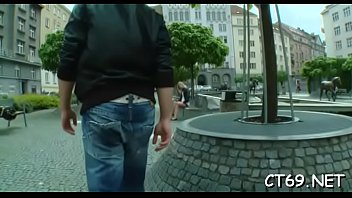 Filthy bitch gladly opens her throat to collect cum on her face