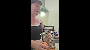 Master's Coleslaw Tasted So Good After I Used The Carrot As A Dildo Before I Served His Dinner thumbnail