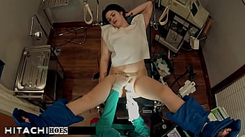 Freshman gets mandatory hitachi orgasm from nurse destiny doa