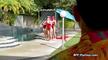 Swimsuit girlfriends on cpr practice sharing hard dick Swimsuit girlfriends on cpr practice sharing hard dick