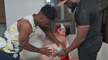 Eva strawberry dp with toy 2 on 1 interracial dry