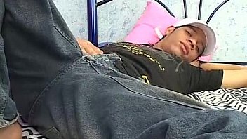 Claudio Strips Naked And Shows His Uncut Twink Latin Dick thumbnail