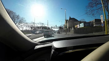 Kristina grace squirtinng and pissing in my car