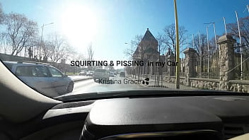 Kristina grace squirtinng and pissing in my car