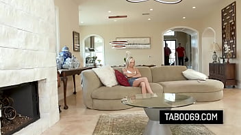 Slutty stepdaughter don't mind fucking with her boyfriend while stepdad watches