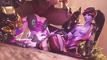 Widow holds down as doomfist dicks her down