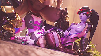 Widow holds down as doomfist dicks her down