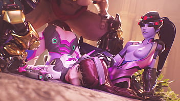 Widow holds down as doomfist dicks her down