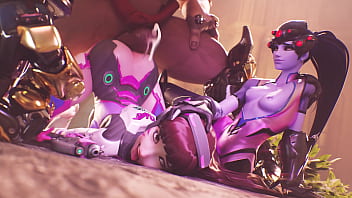 Widow holds down as doomfist dicks her down